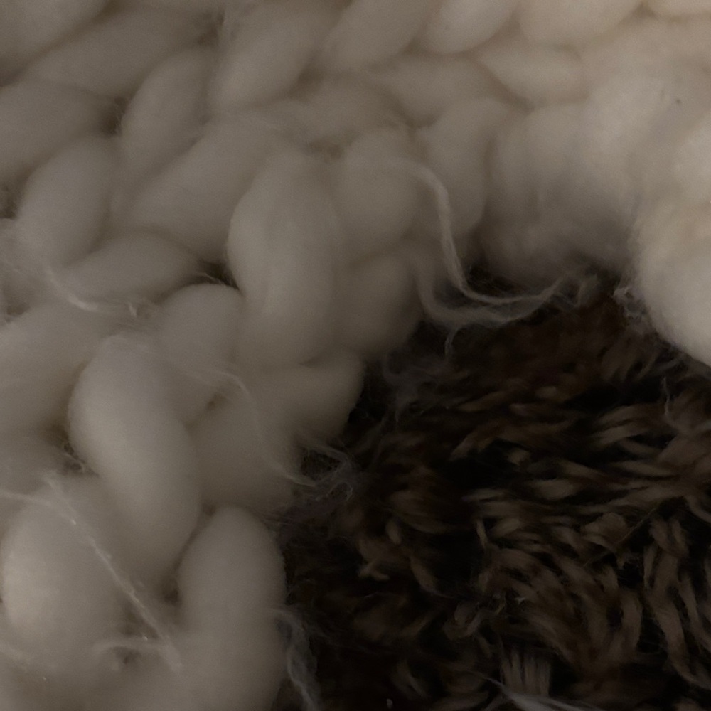 Free People Chunky Knit Scarf in Cream - Picture 3 of 5